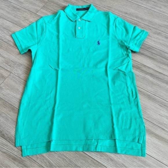 Polo by Ralph Lauren Green Polo Shirt with Traditional Collar - Picture 6 of 12